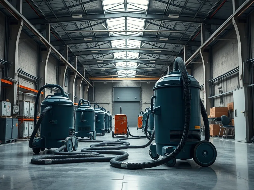 Professional industrial cleaning equipment, high-tech vacuum